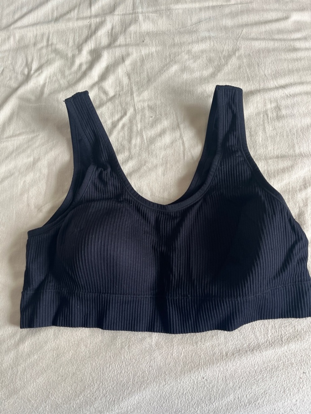 torrid Ribbed Scoop Wireless Bralette - Black